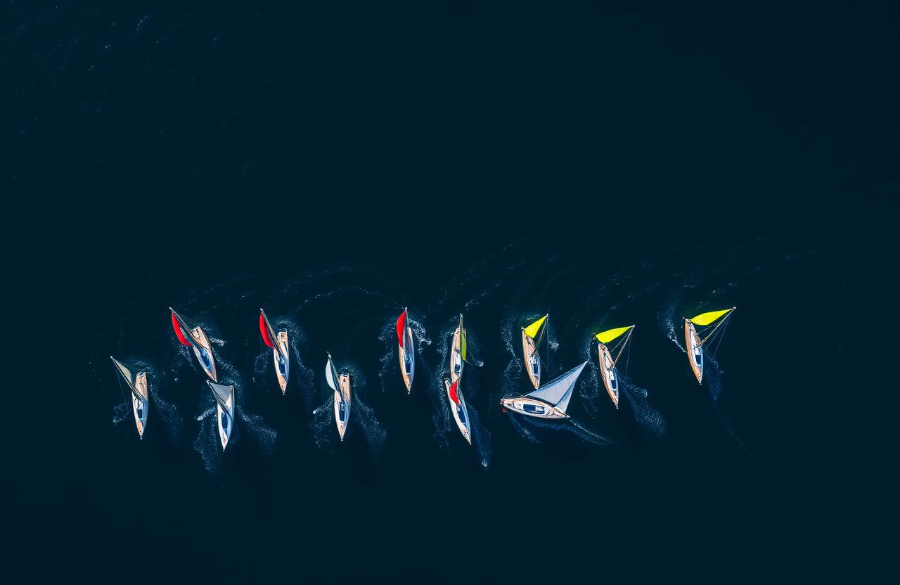 Regatta start line